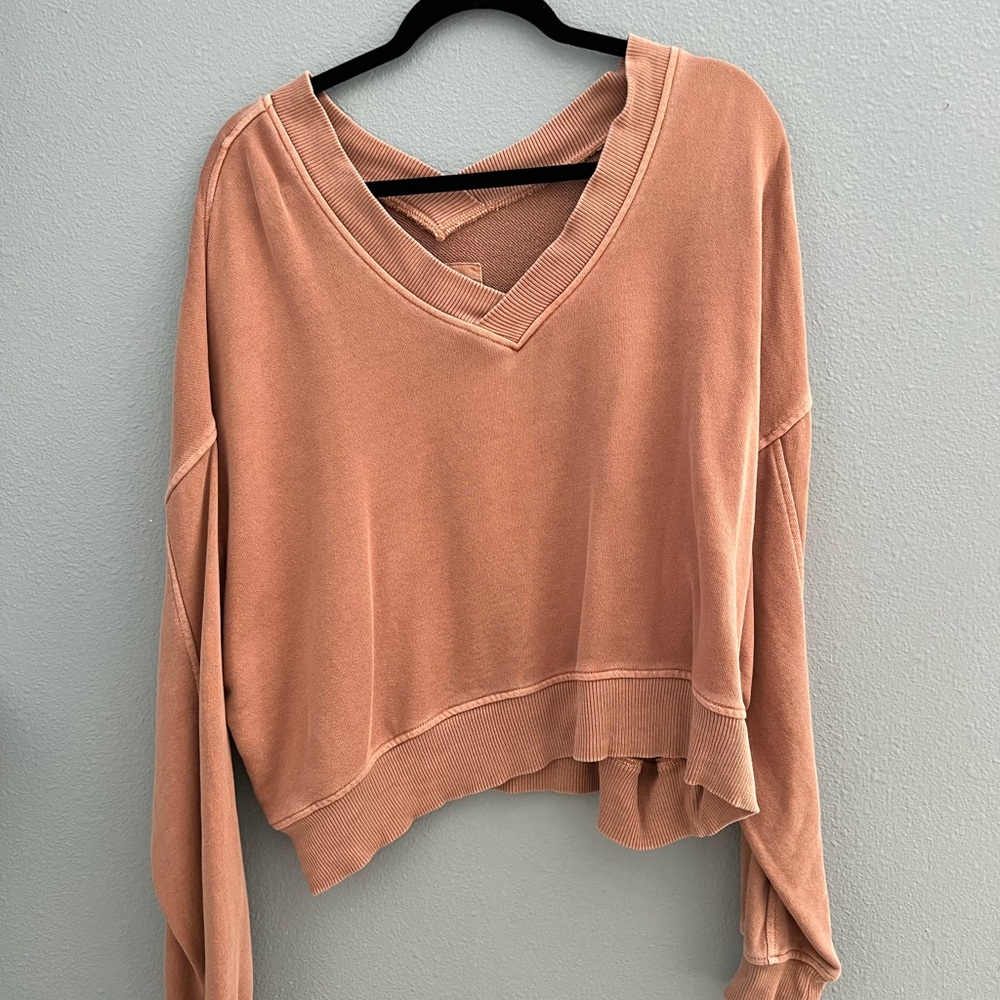 Tan V-Neck Sweater
